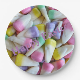 Easter Candy Corn Paper Plate