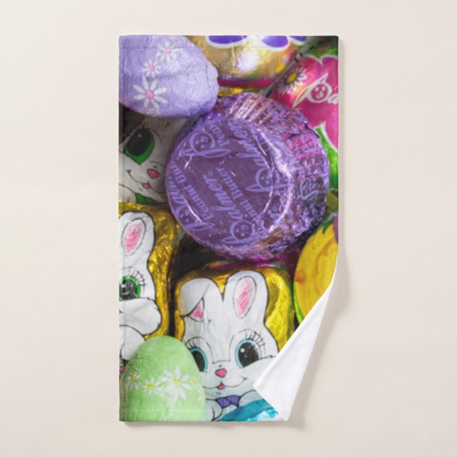 Easter candy foil hand towel (Hand Towel)