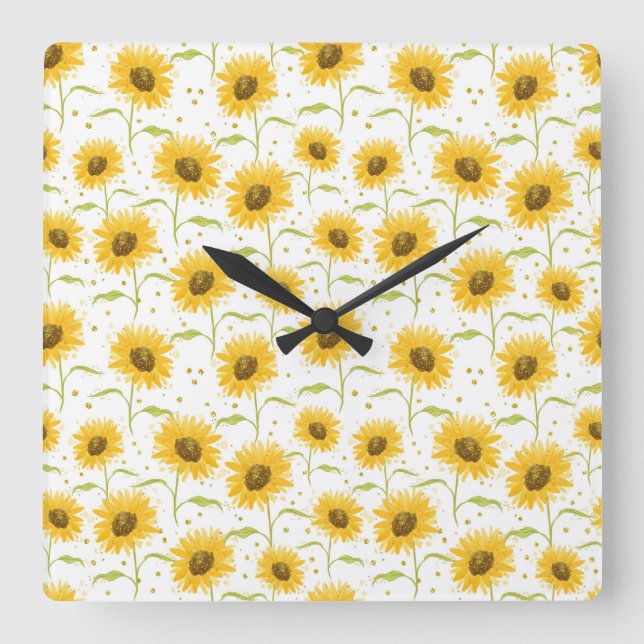 Easter Candy Square Wall Clock (Front)