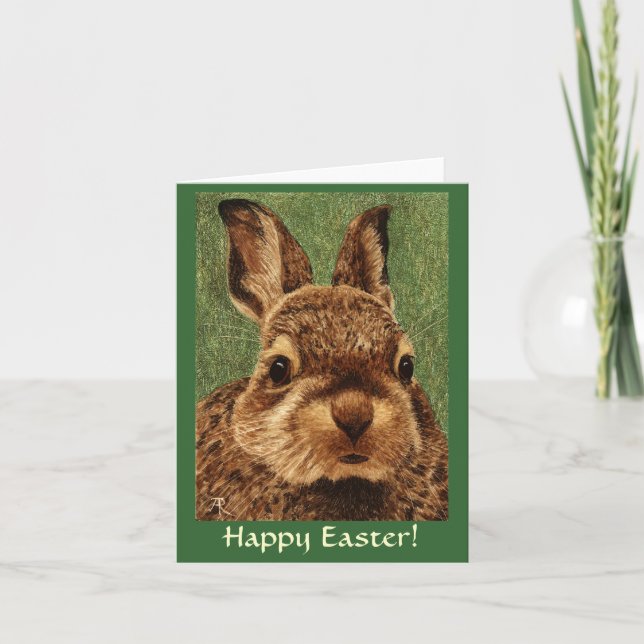 Easter Card - Baby Cottontail Rabbit (Front)
