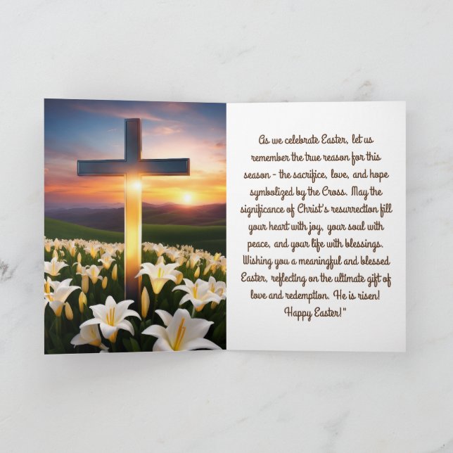 Easter Card.   :-) Card (Inside)