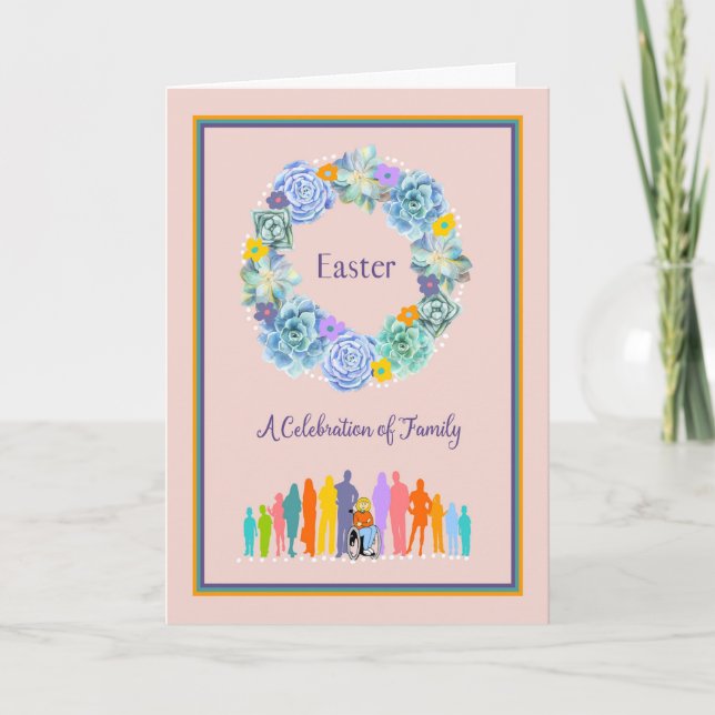 Easter Card Celebration of Family (Front)