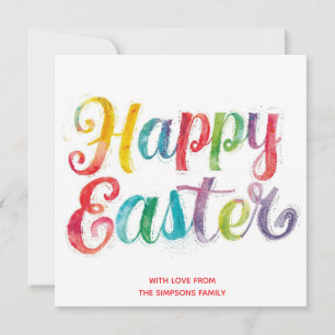 Easter CarD Colourful spring  personalized Card