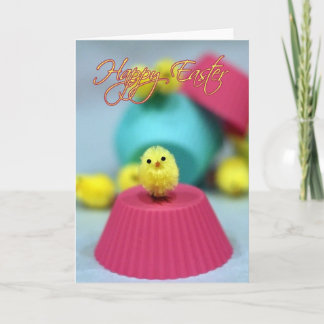 Easter Card Fuzzy Chick
