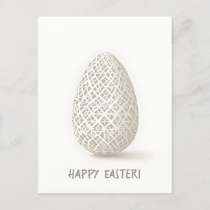 Easter card in minimalist style
