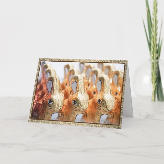 Easter Card-May Your Easter Basket Overflow Choc.. Holiday Card (Front)