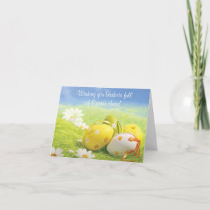 Easter Card - Wishing you baskets fullof Easter