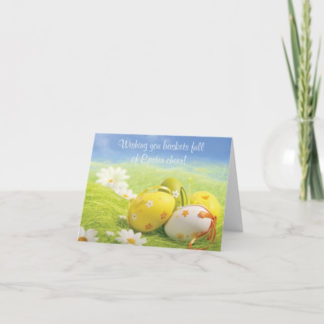 Easter Card - Wishing you baskets fullof Easter (Front)