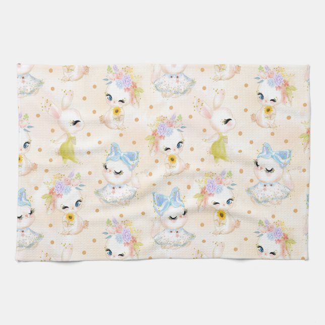 Easter Cards Kitchen Towel (Horizontal)