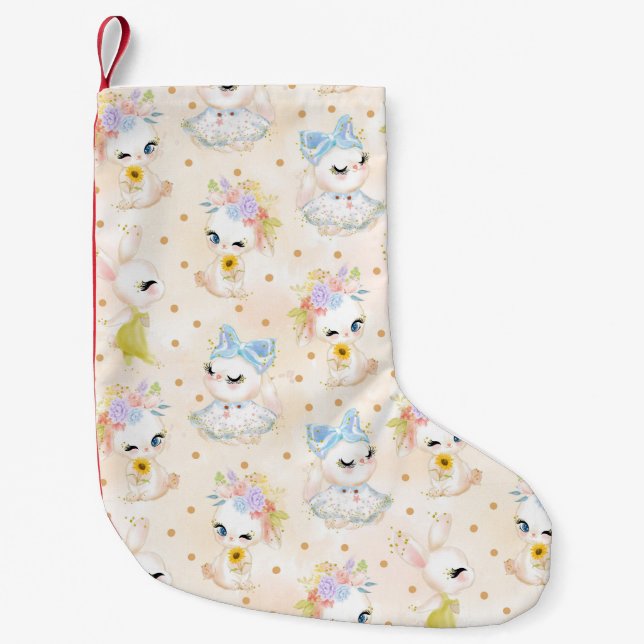 Easter Cards Small Christmas Stocking (Front)