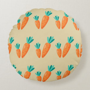 Easter Carrot Delight – Round Pillow