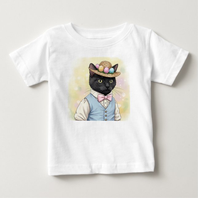 Easter Cat Baby T-Shirt (Front)