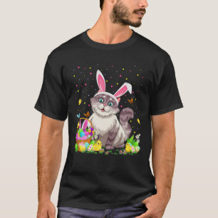 Easter Cat Bunny Egg Hunting Cat Easter Sunday T-Shirt