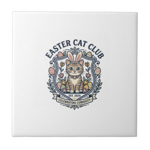Easter Cat Cat Graphic Tee Art - Easter Cat Club_1 Tile