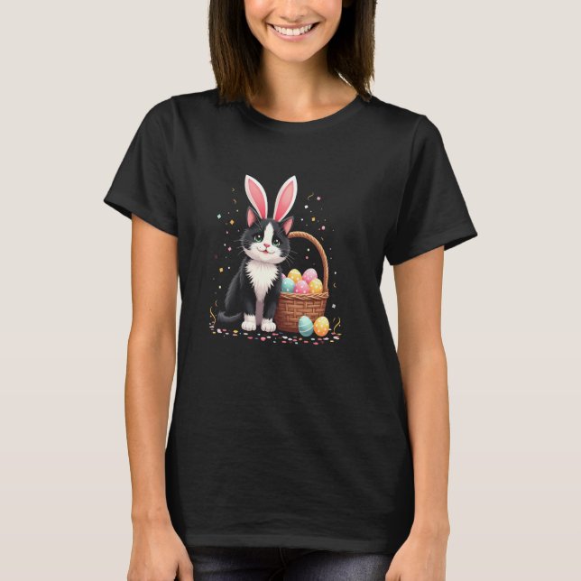 Easter Cat Eggs T-Shirt (Front)