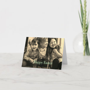 easter celebration add QR photo happy easter Card