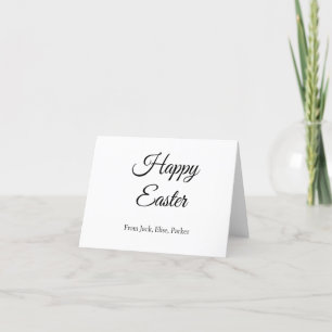 easter celebration add QR photo happy easter Thank You Card