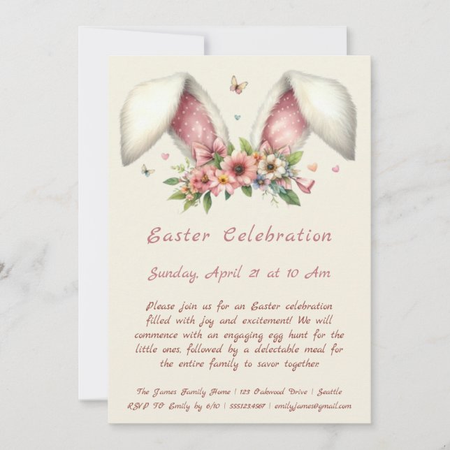Easter Celebration Invitation (Front)