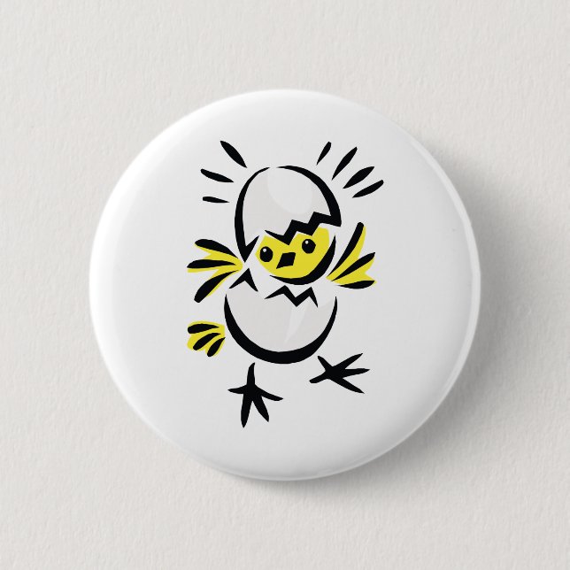 Easter Chick 2 Inch Round Button (Front)
