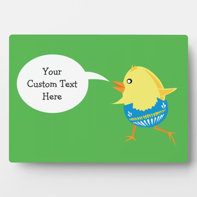 Easter Chick custom plaque (Front)