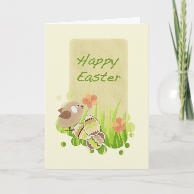 Easter Chick - Happy Easter Card (Front)