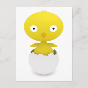 Easter Chick Holiday Postcard