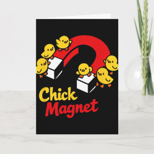 Easter Chick Magnet Funny Chicken Pun Graphic _1 Card