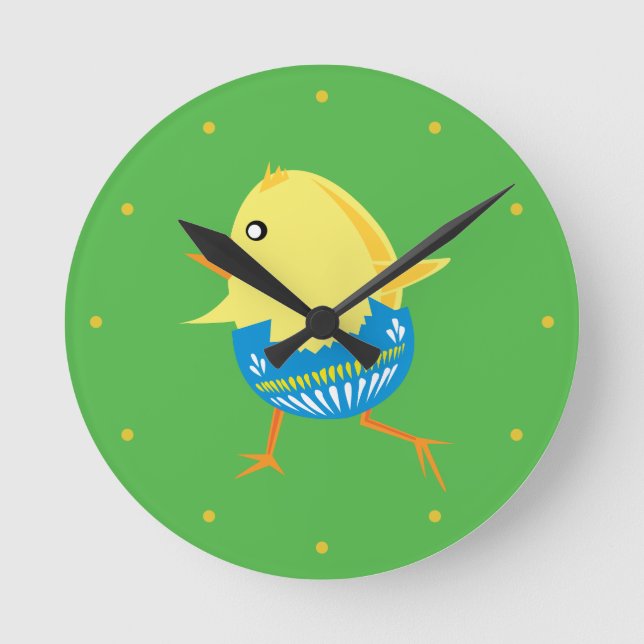 Easter Chick wall clock (Front)