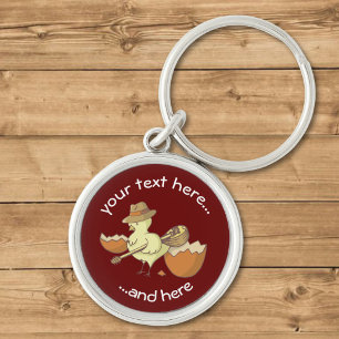 Easter Chick with Bouzouki Keychain