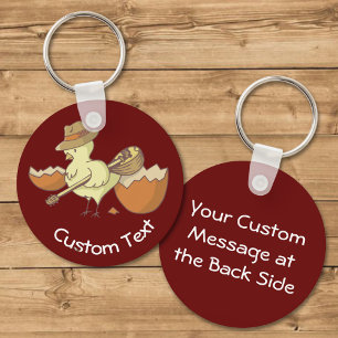 Easter Chick with Bouzouki Keychain