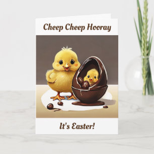 Easter Chicken and Chick Card