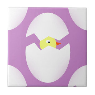 easter chicken egg tile