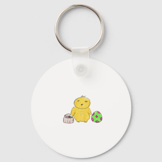 Easter Chicken Keychain (Front)