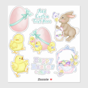 Easter Chicks and Egg Spring Die Cut Vinyl Set
