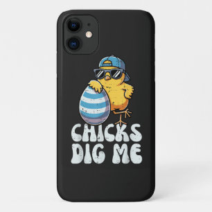 Easter Chicks Dig Me Cute Egg iPhone 11 Case