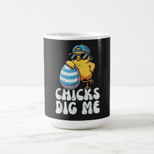 Easter Chicks Dig Me Cute Egg Coffee Mug