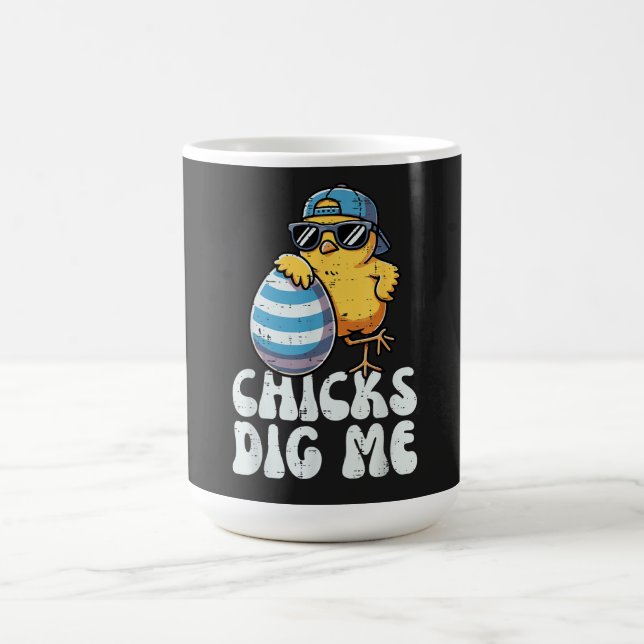 Easter Chicks Dig Me Cute Egg Coffee Mug (Center)