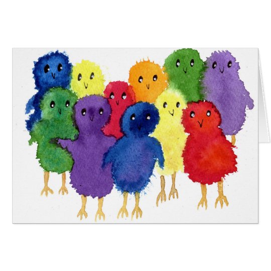Easter Chicks Greeting Card