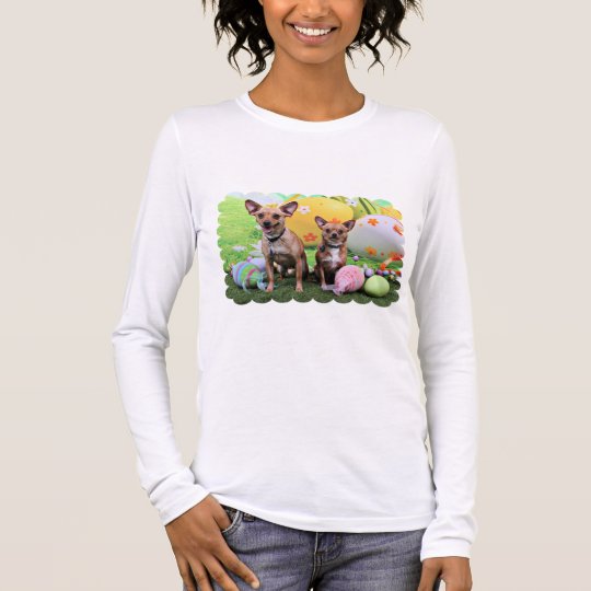 Easter - Chipin Rockwell - Chihuahua Rambo - Mahne Long Sleeve T-Shirt