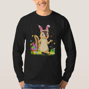 Easter Chipmunk Bunny Egg Hunting Chipmunk Easter  T-Shirt
