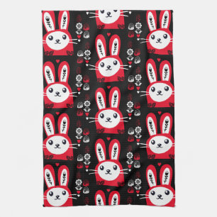 Easter Chocolate Bunny Decor Kitchen Towel
