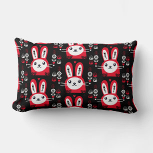 Easter Chocolate Bunny Decor Lumbar Pillow