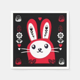 Easter Chocolate Bunny Decor Napkin