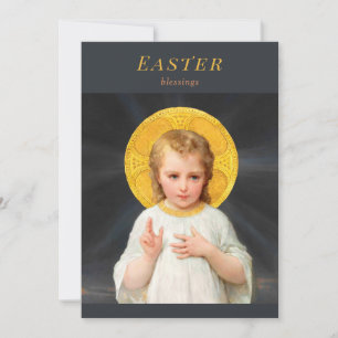 Easter Christ child blessing CC1213 Émile Munier Holiday Card