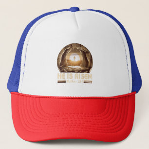 Easter Christian He is Risen Jesus Trucker Hat