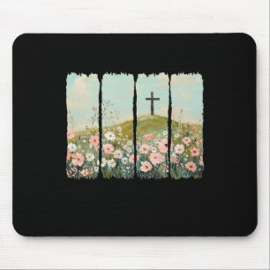 Easter Christian Jesus He Is Not Here He Has Risen Mouse Pad