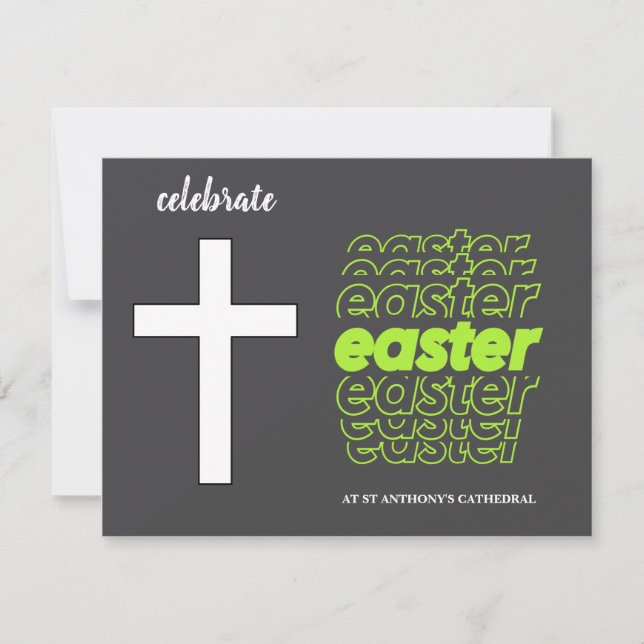Easter Church Celebration Invitation (Front)