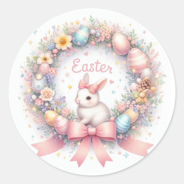Easter Classic Round Sticker (Front)