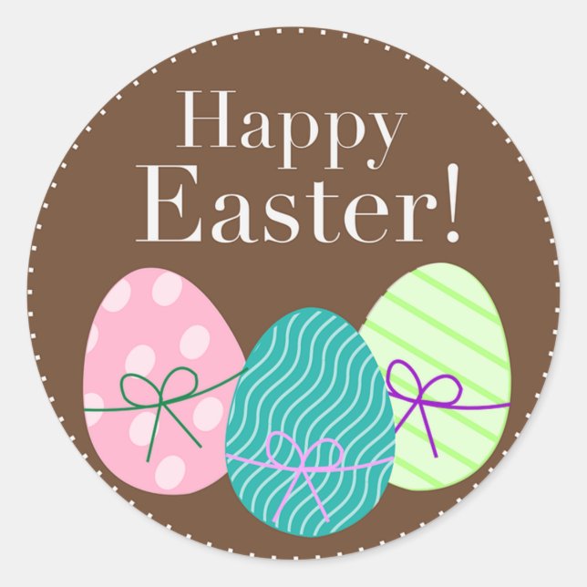 Easter Classic Round Sticker (Front)
