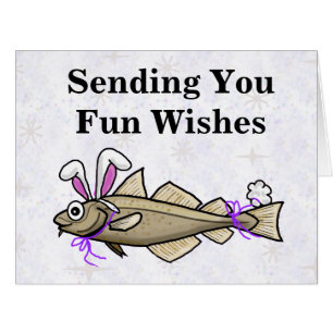 Easter Cod Funny Greeting Card